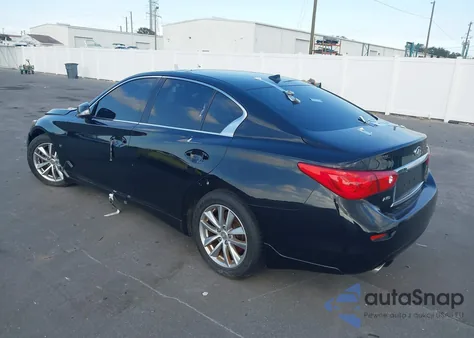 2015 Infiniti Q50 from USA, damaged, VIN JN1BV7AR7FM423565